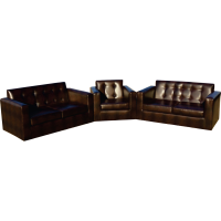 Bronson 3-Piece Crocodile Finish Lounge Suite